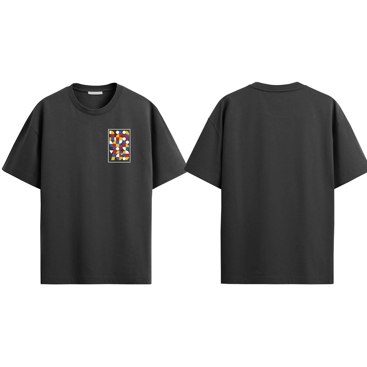 All in Numbers Black Oversized Tee