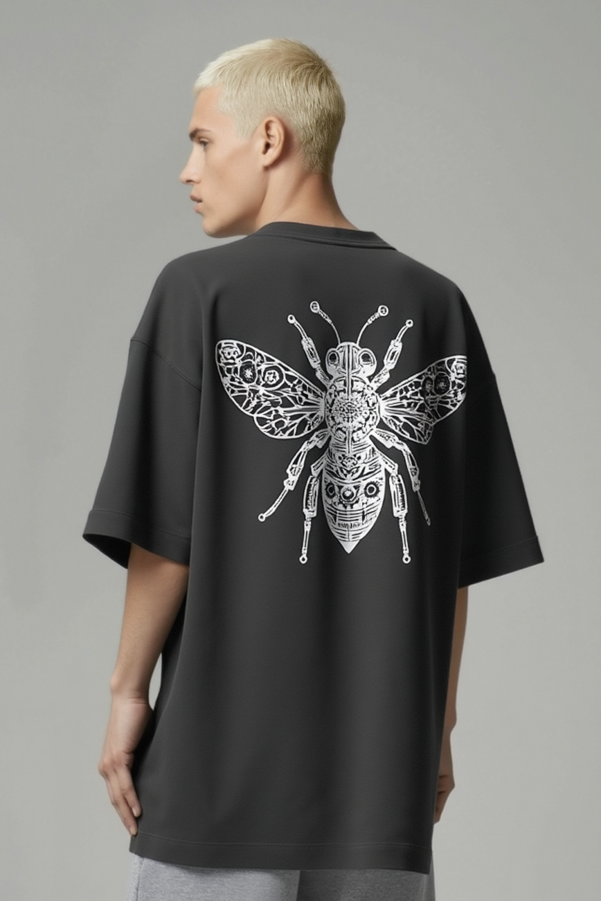 Lacti bee Black Oversize Tee