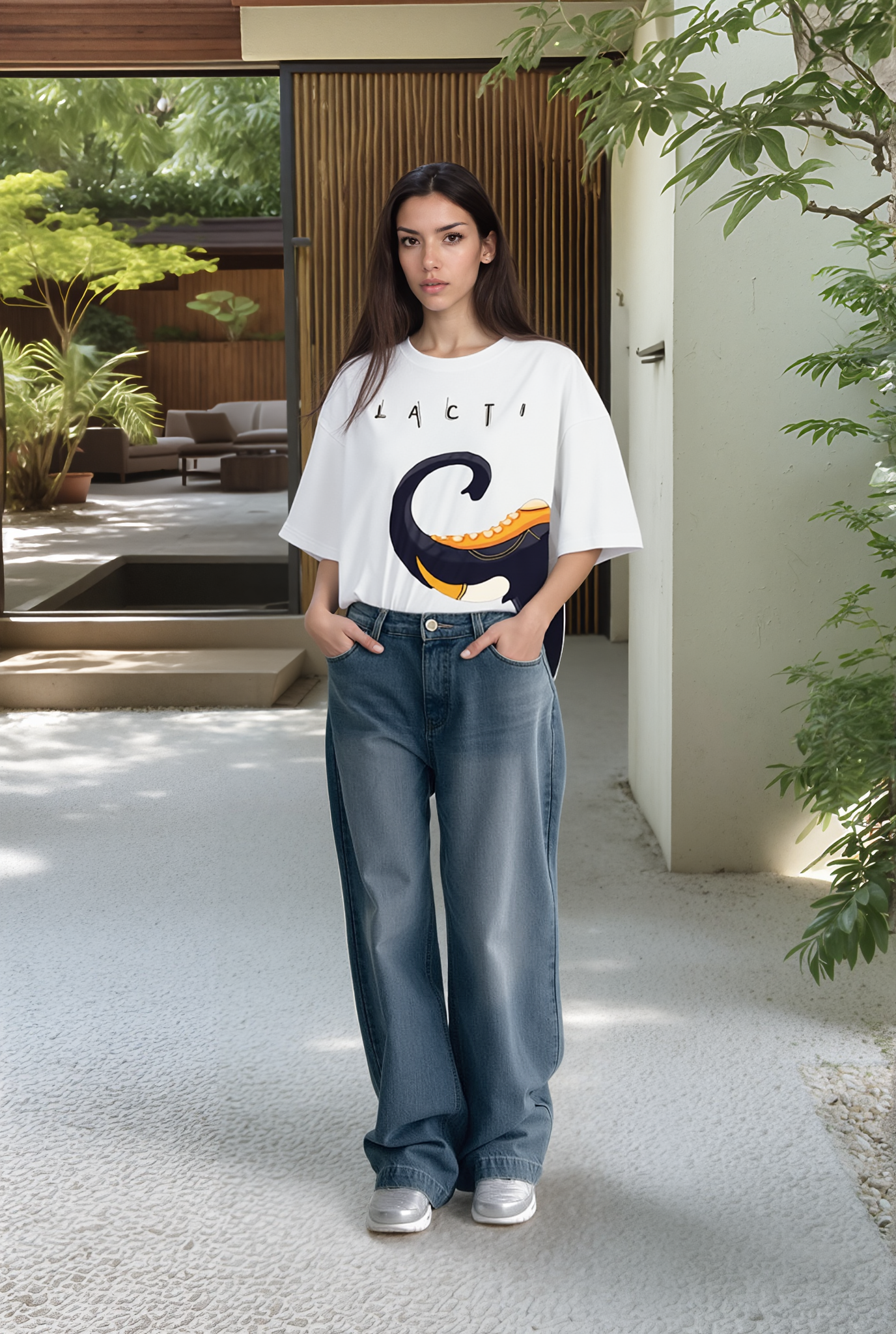 Lacti Tread Oversized Tee