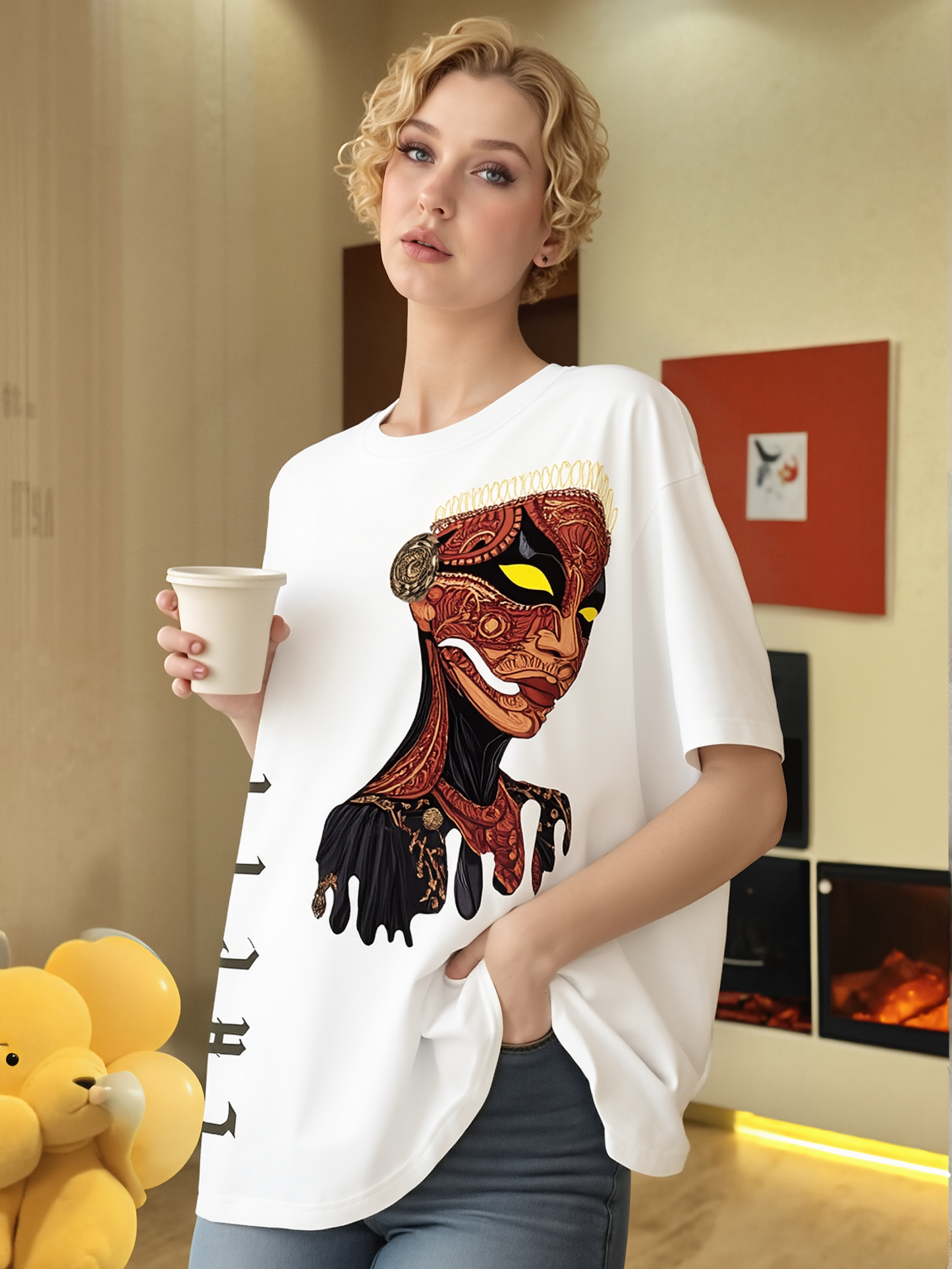 Lacti tread Oversized Tee