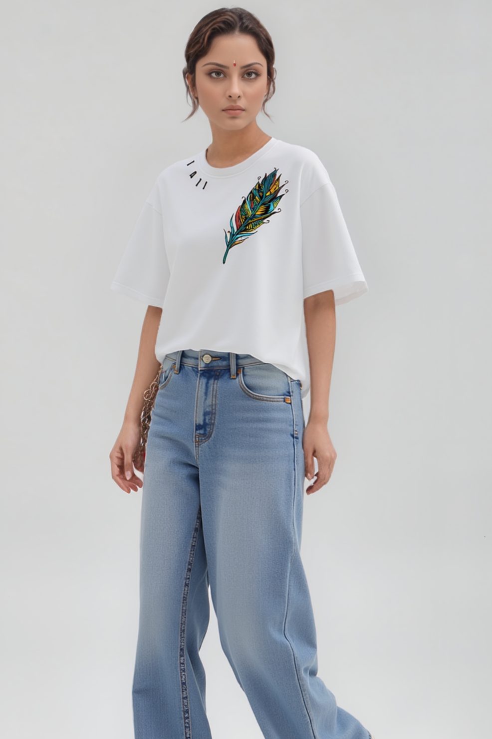 Lacti Feather soft Oversized Tee