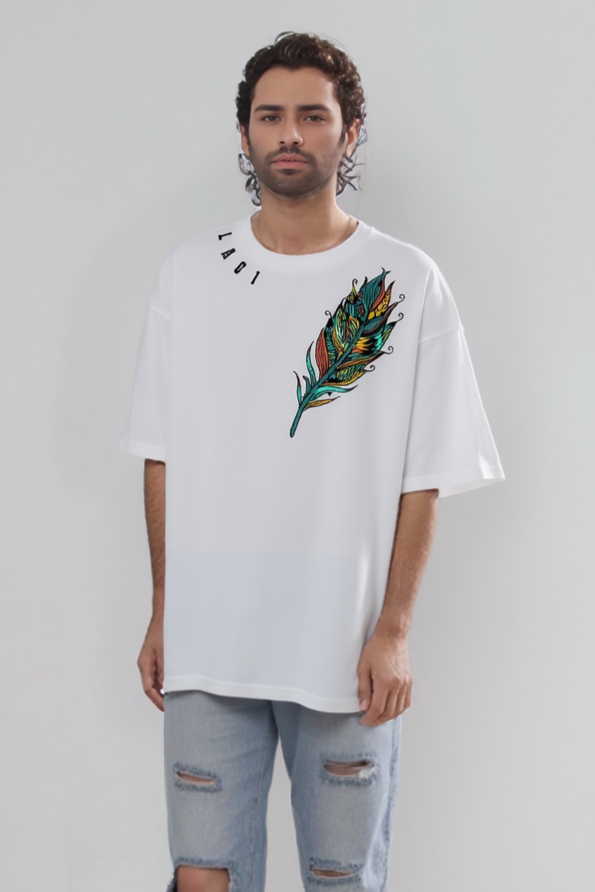 Lacti Feather soft Oversized Tee