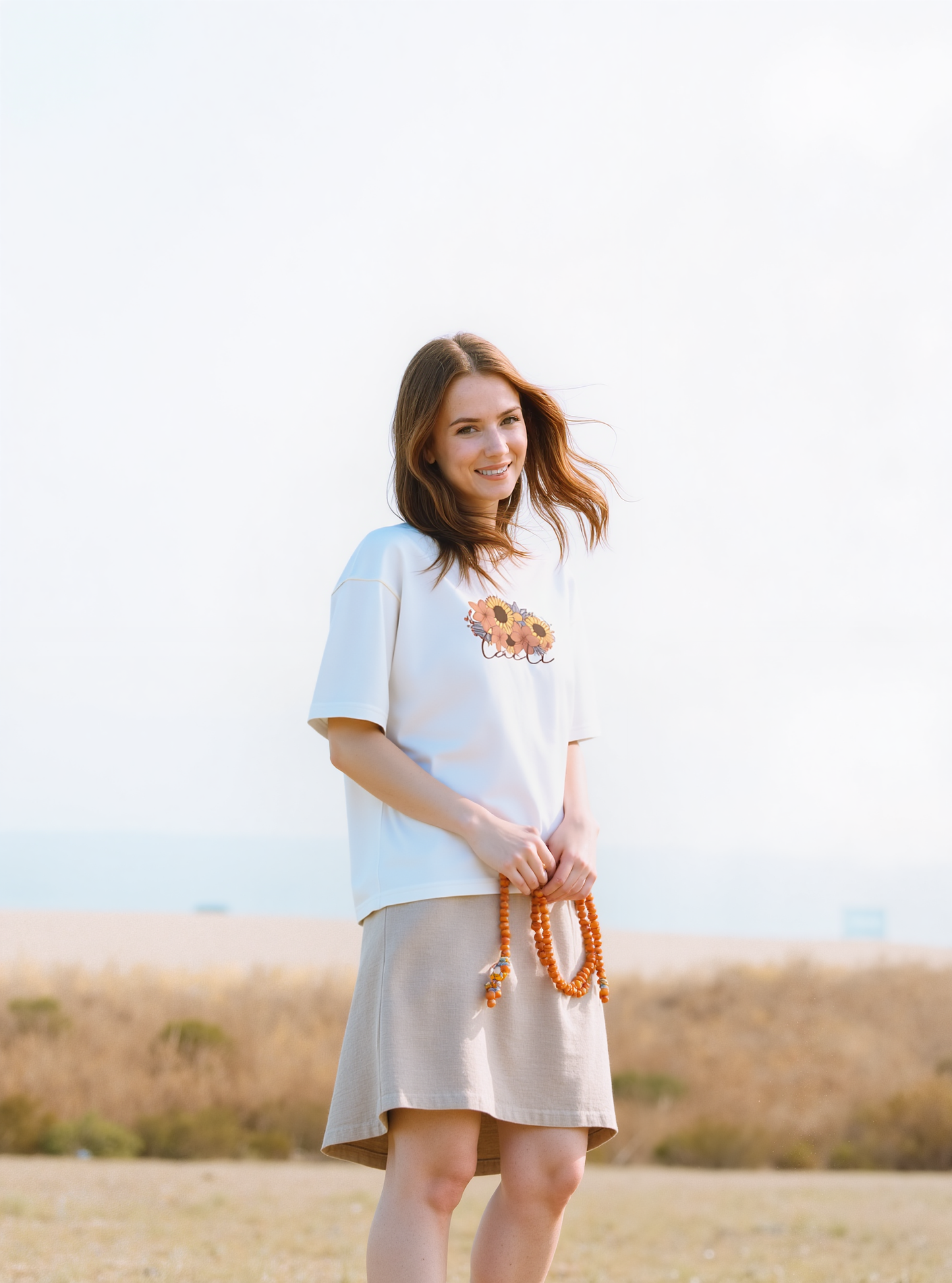 Lacti Flower Oversized Tee