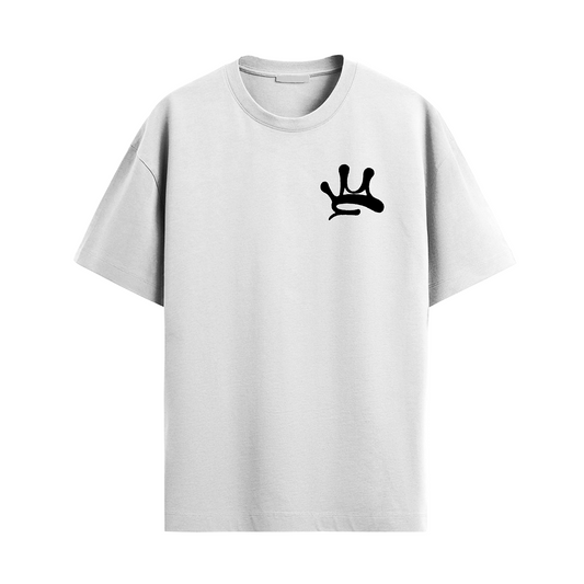Crown White Oversized Tee