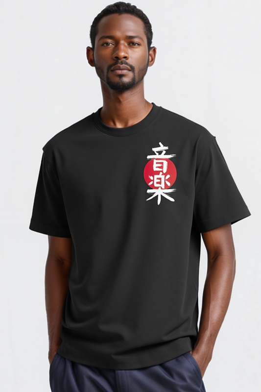 Red Moon Black Oversized Tee