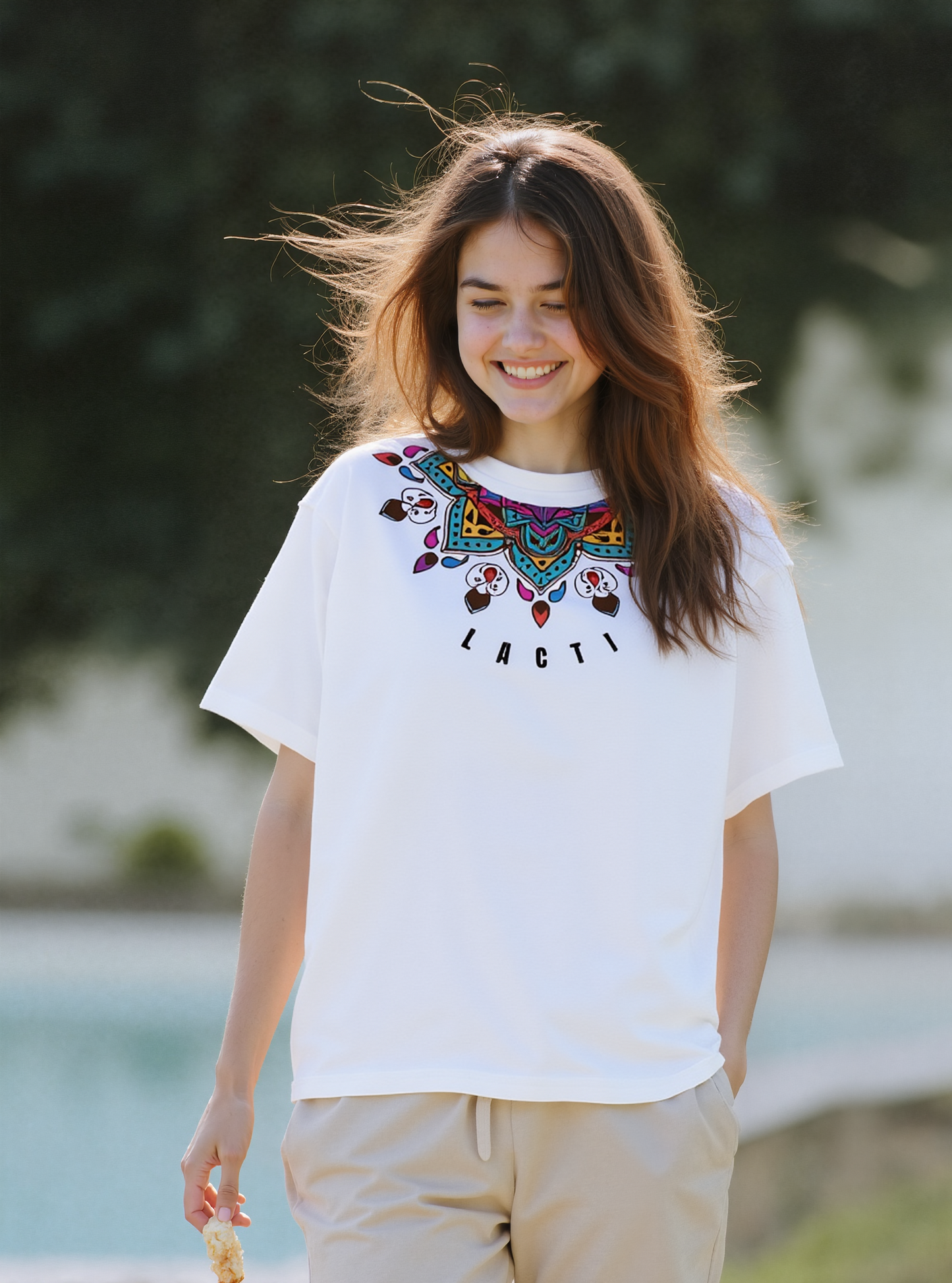 Lacti Peace Oversized Tee