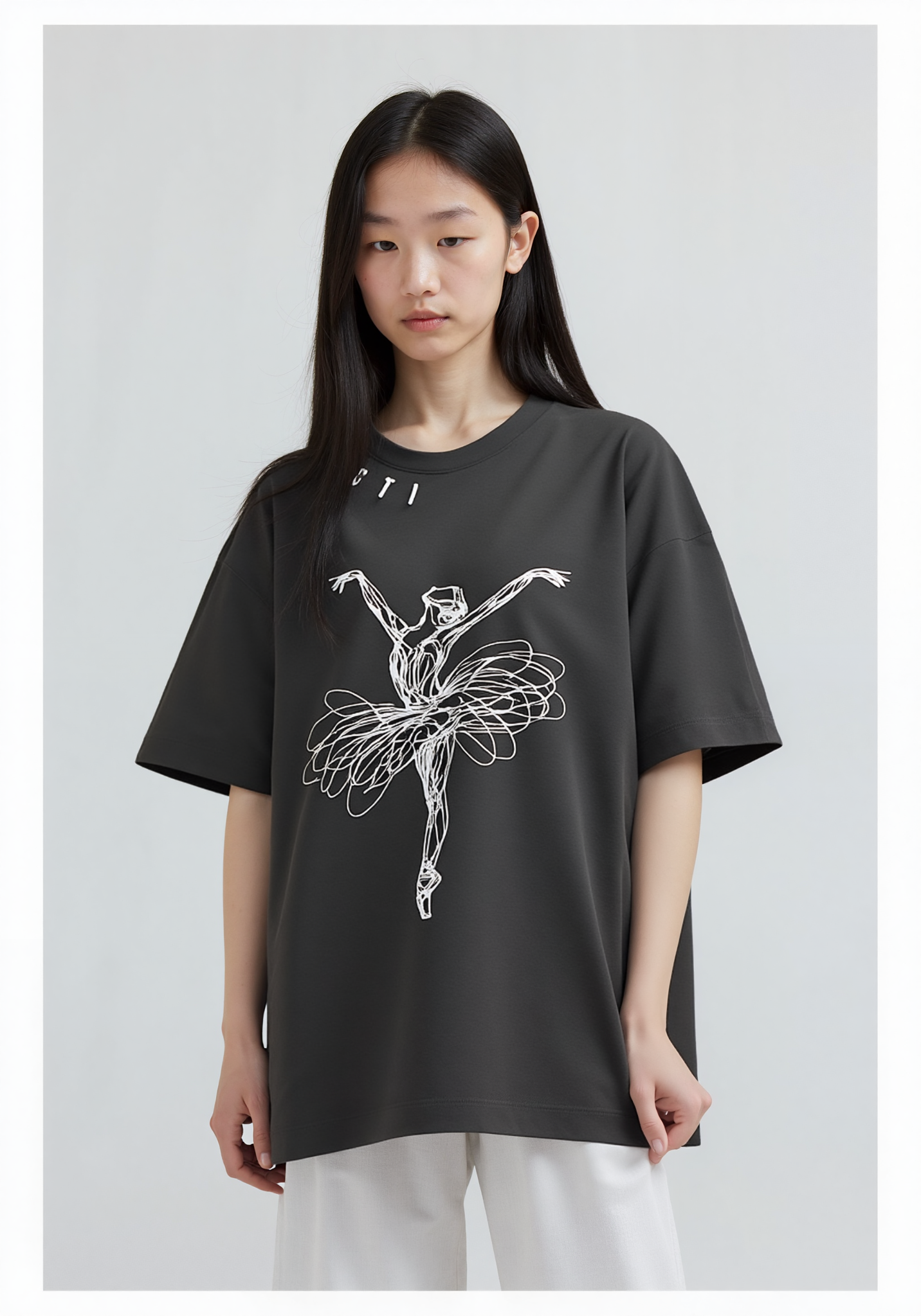 Lacti Free style Oversized Tee