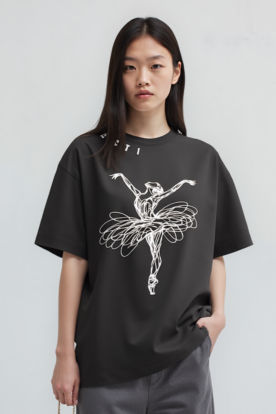 Lacti Free style Oversized Tee