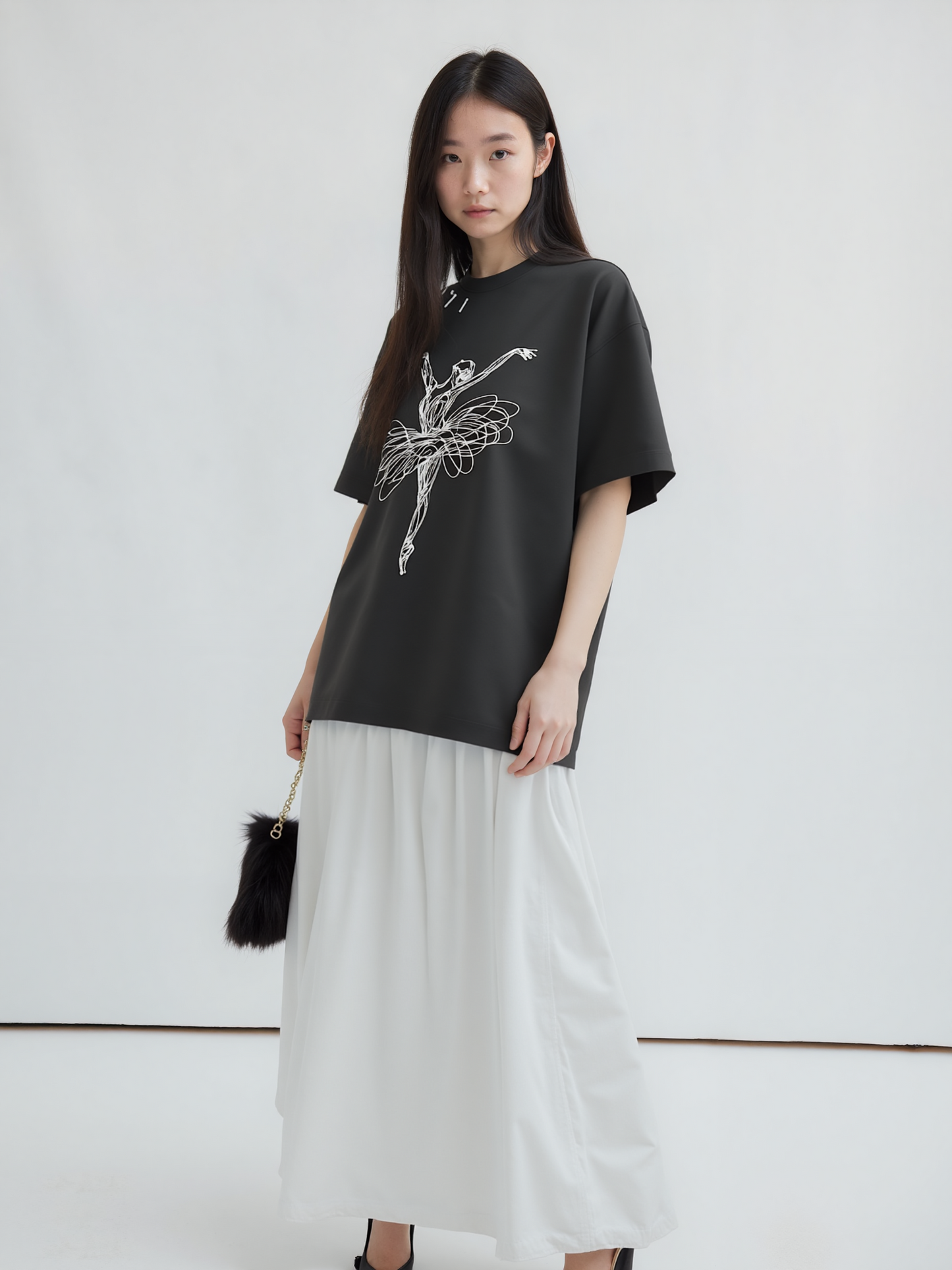 Lacti Free style Oversized Tee
