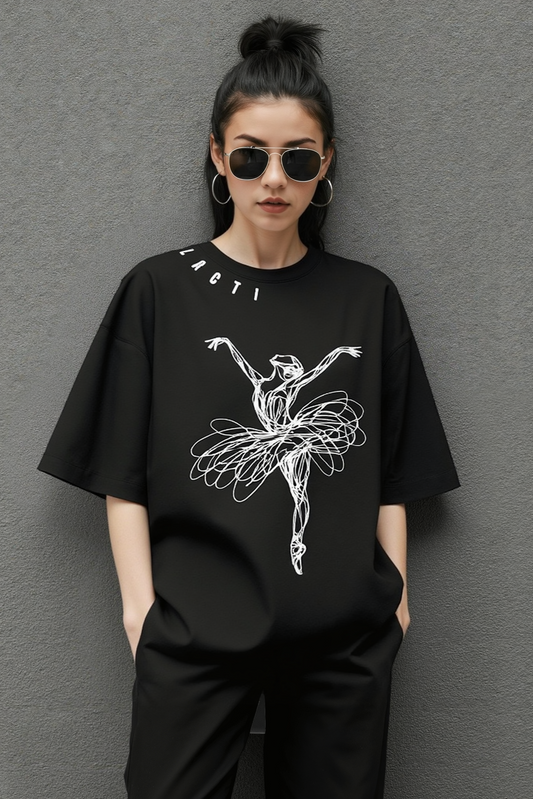 Lacti Free style Oversized Tee