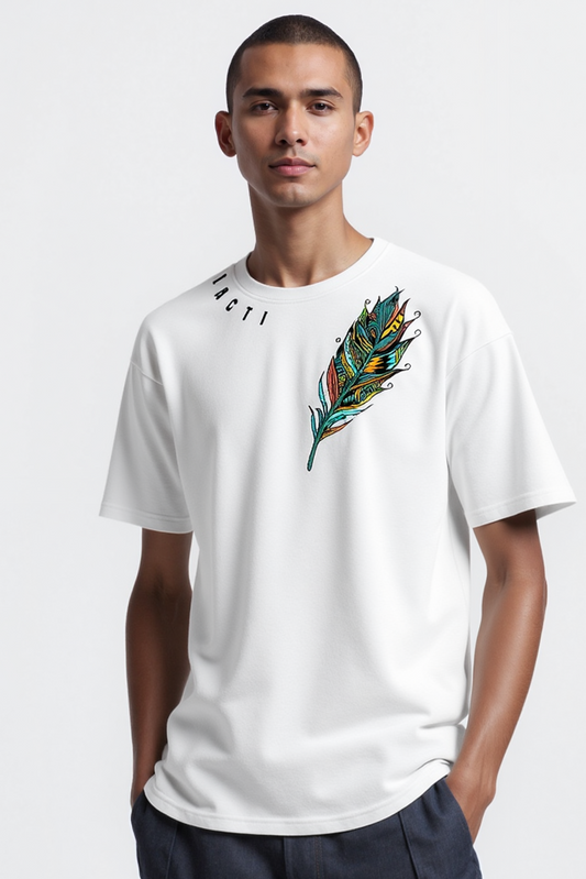 Lacti Feather soft Oversized Tee