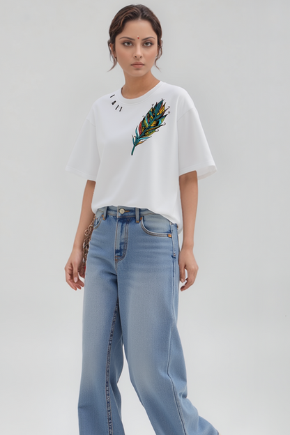 Lacti Feather soft Oversized Tee