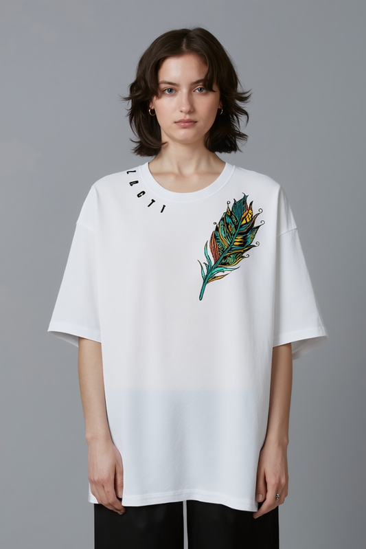 Lacti Feather soft Oversized Tee