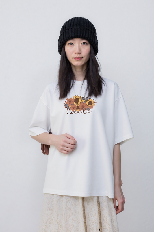 Lacti Flower Oversized Tee
