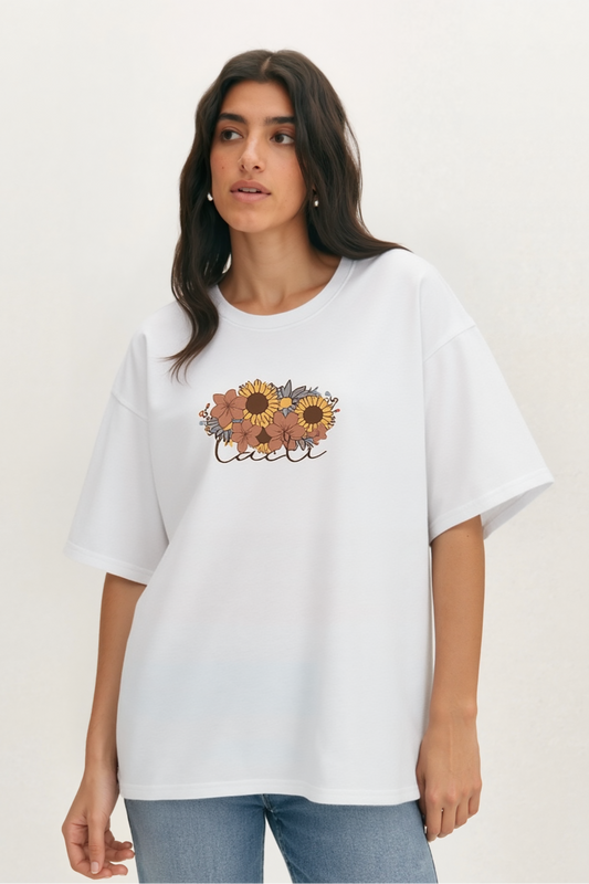 Lacti Flower Oversized Tee