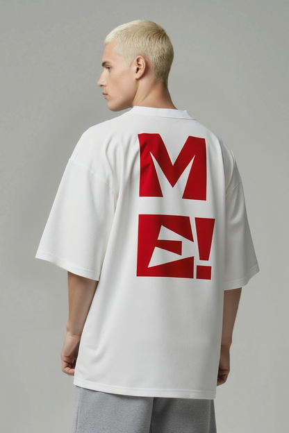 Lacti Me White Oversized Tee