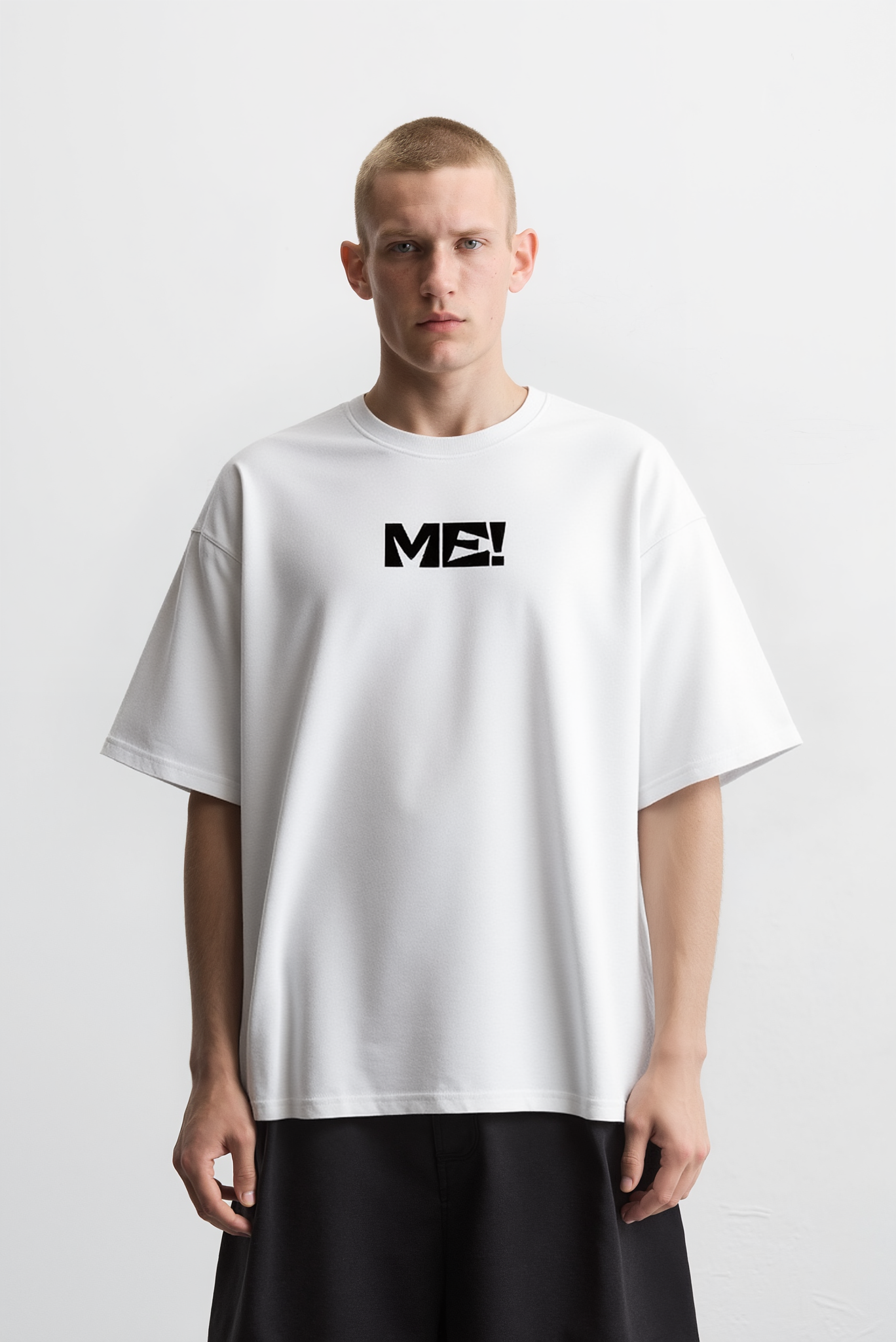 Lacti Me White Oversized Tee