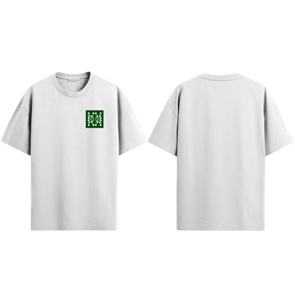 Dot Pattern White Oversized Tee